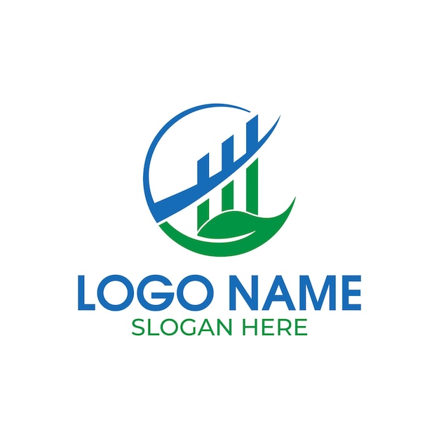 Design des logos der finanzdiagramme