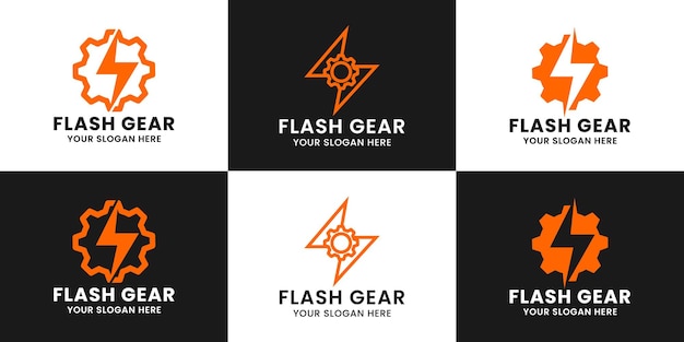 Design des logos von thunder gear inspiration