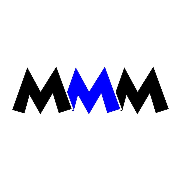 Design des mmm-logo-buchstabs