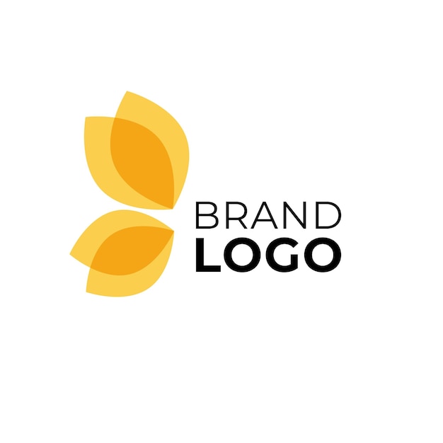 Design des schmetterlings-markenlogos modernes flügel-logo einfache blumen-logo-vorlage