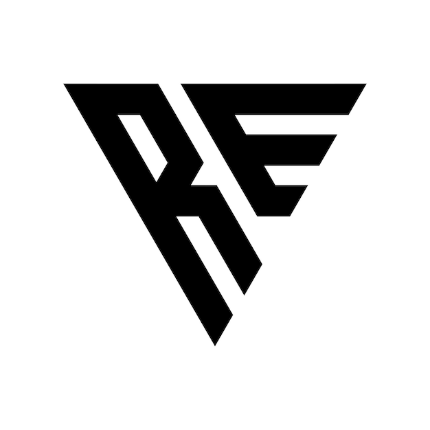 Design des Triangle Letter RE-Logos