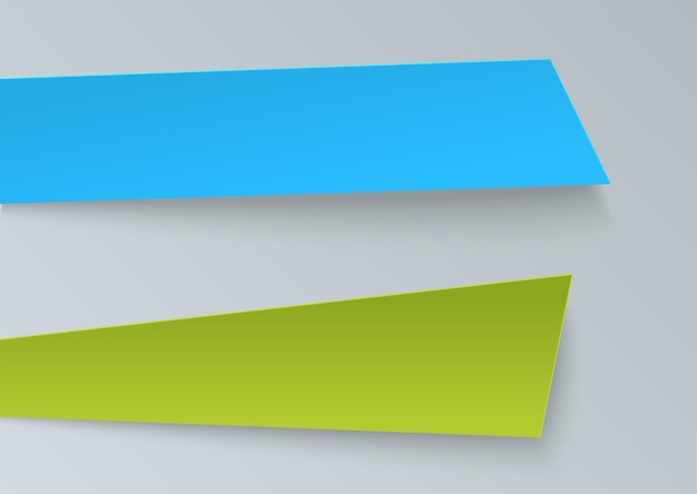 Design-Elemente Business-Präsentationsvorlage Legen Sie geometrische Vektor eps10 horizontale Banner fest Lebendige Plastikkarten mit Schatten im Materialdesign-Stil Origami-Papierstücke Neue Kollektions-Tags