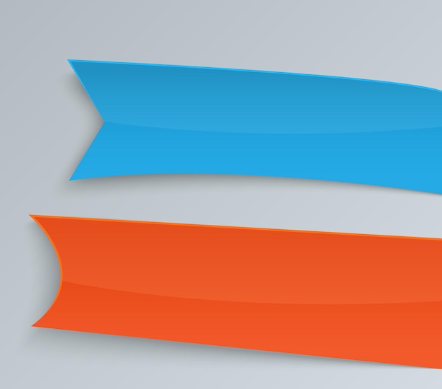 Design-elemente business-präsentationsvorlage legen sie geometrische vektor eps10 horizontale banner fest lebendige plastikkarten mit schatten im materialdesign-stil origami-papierstücke neue kollektions-tags