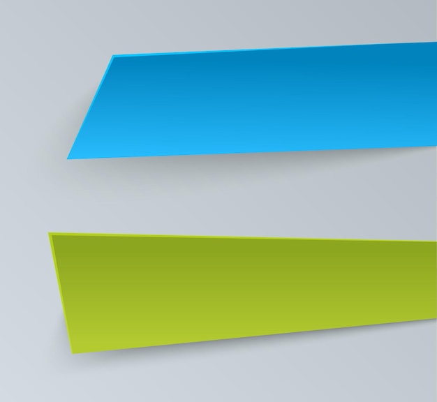 Design-Elemente Business-Präsentationsvorlage Legen Sie geometrische Vektor eps10 horizontale Banner fest Lebendige Plastikkarten mit Schatten im Materialdesign-Stil Origami-Papierstücke Neue Kollektions-Tags