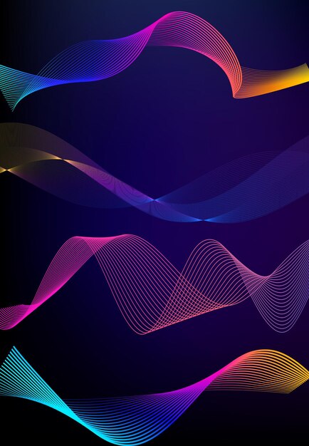 Design-Elemente Business-Präsentationsvorlage Vektor-Illustration vertikale Web-Banner Hintergrund Glühen Lichteffekt EPS 10 für Web-Vorlage Website Seitenpräsentation Neon-Disco-Club
