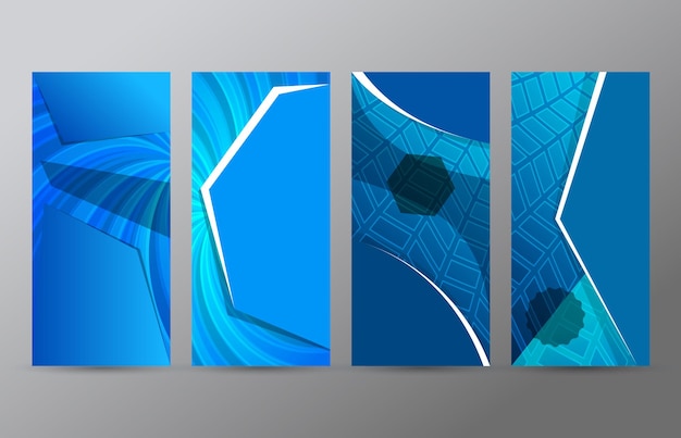 Design-Elemente Präsentationsvorlage Legen Sie vertikale Banner Farben Hintergrund Glühen Lichteffekt Vektor-Illustration EPS 10 für Web-Banner-Vorlage Visitenkarten-Layout-Website-Element