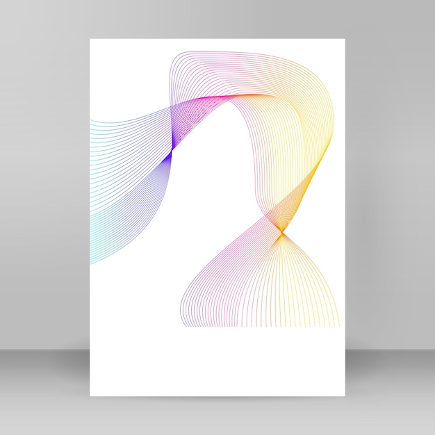 Design-Elemente Welle aus vielen lila Linien Kreisring Abstrakte vertikale Wellenstreifen auf weißem Hintergrund isoliert Vektor-Illustration EPS 10 Bunte Wellen mit Linien, die mit dem Blend-Tool erstellt wurden