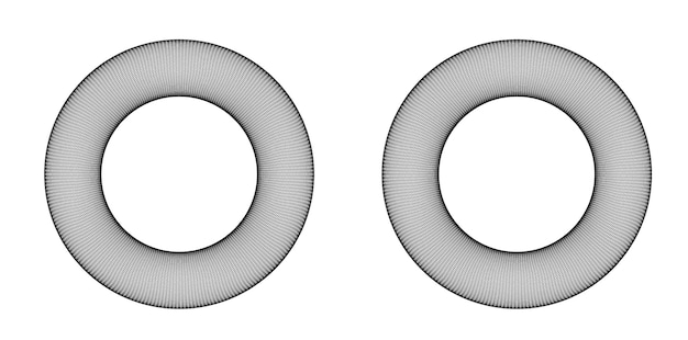 Vektor design-elemente welle aus vielen lila linien kreisring abstrakte vertikale wellenstreifen auf weißem hintergrund isoliert vektor-illustration eps 10 bunte wellen mit linien, die mit dem blend-tool erstellt wurden