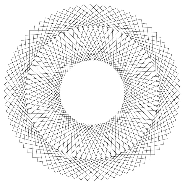 Vektor design-elemente welle aus vielen lila linien kreisring abstrakte vertikale wellenstreifen auf weißem hintergrund isoliert vektor-illustration eps 10 bunte wellen mit linien, die mit dem blend-tool erstellt wurden