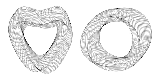 Vektor design-elemente welle aus vielen lila linien kreisring abstrakte vertikale wellenstreifen auf weißem hintergrund isoliert vektor-illustration eps 10 bunte wellen mit linien, die mit dem blend-tool erstellt wurden