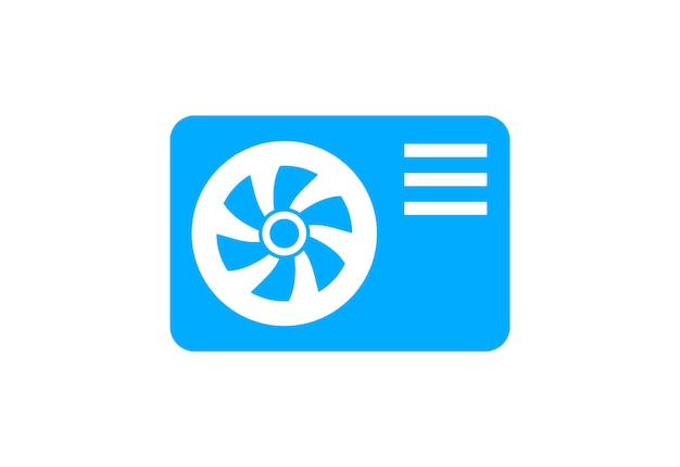Vektor design für das logo einer klimaanlage reinigung und reparatur eines klimaanlagenvektors design und abbildung