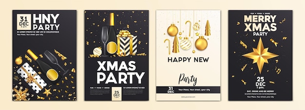 Design für Weihnachtsfeier Flyer