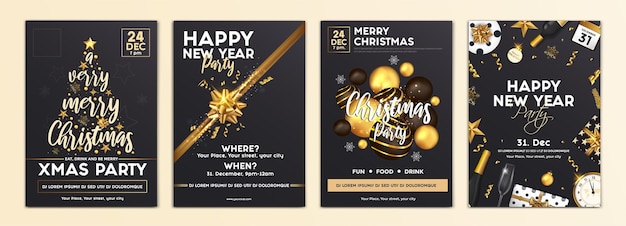 Design für Weihnachtsfeier Flyer