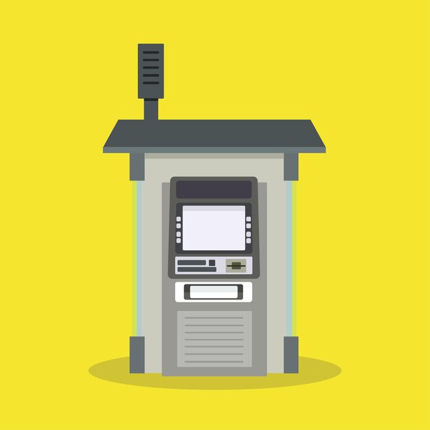Design-illustrationsvektor für geldautomaten