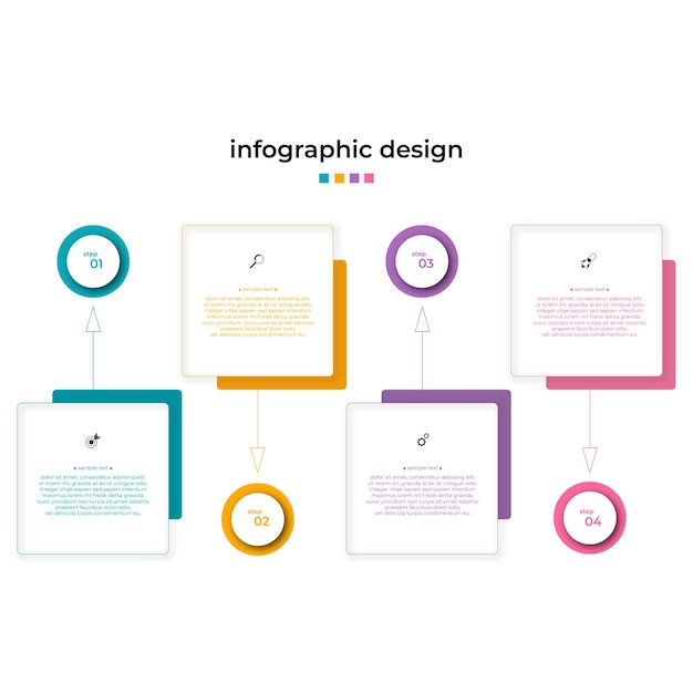 Design-infografik-vorlage business-vektor