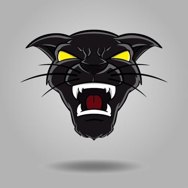 Design-inspiration headshot-design-cartoon des schwarzen tigers