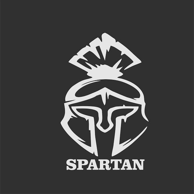 Vektor design-maskottchen-charakter-symbol spartanisch