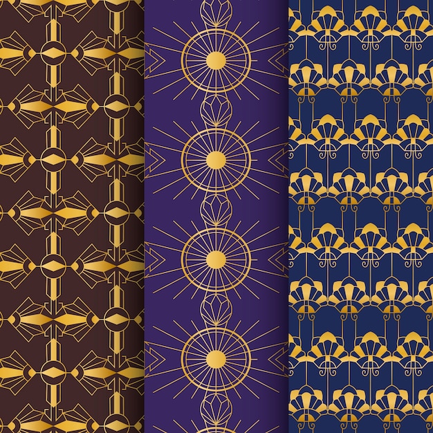 Design mit gradienten dekorativen Mustern