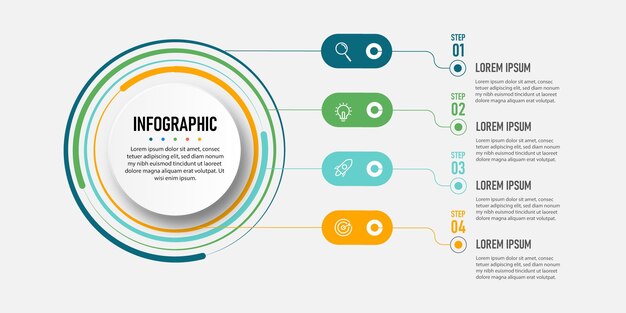 Design präsentation business infografik element vorlage