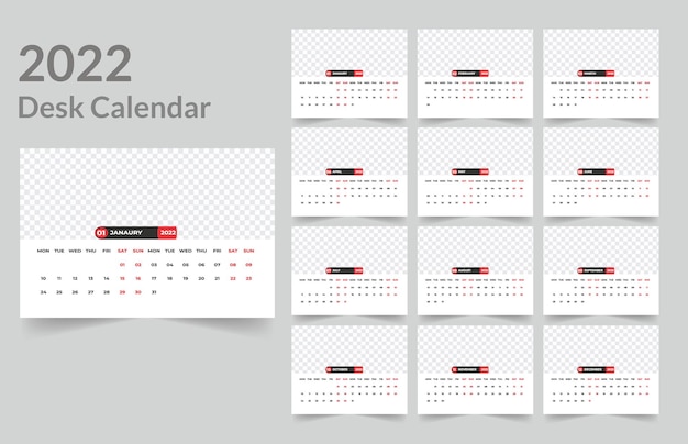 Design tischkalender 2022