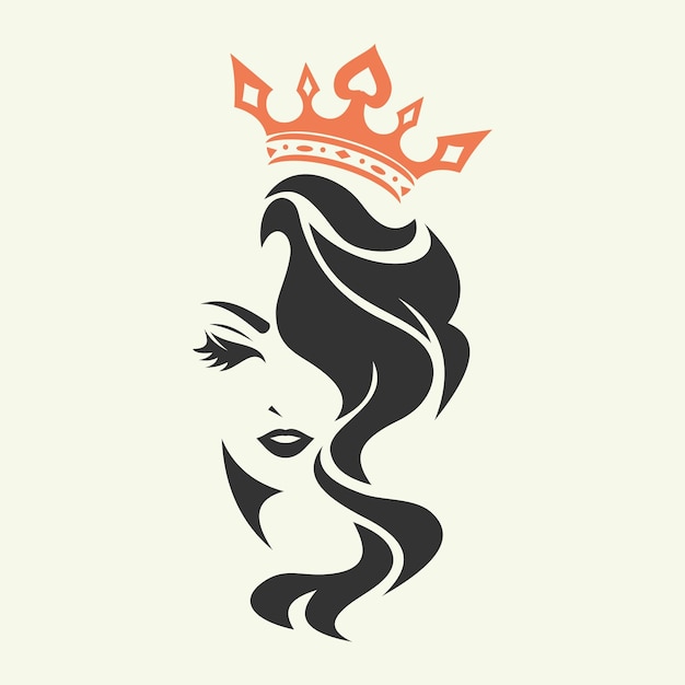 Design-Vektorvorlagen für Beauty-Gesichtslogos