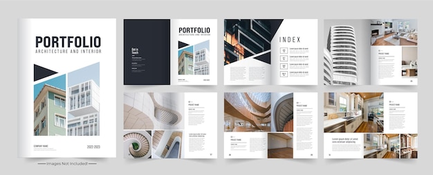 Design von architekturportfolios und portfoliovorlagen