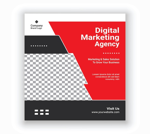 Design von Business-Instagram-Posts und Social-Media-Post-Vorlagen