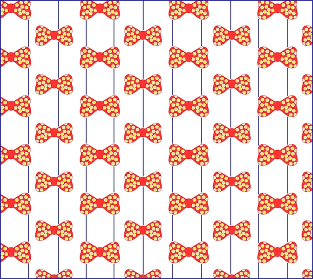 Design von farbigen bowties seamless pattern vector