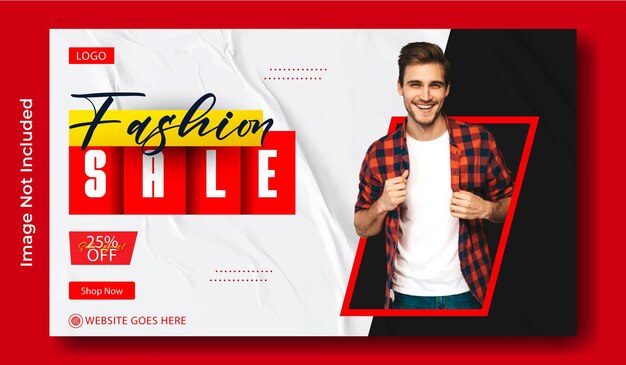 Design von Fashion-Verkaufs-Web-Bannern