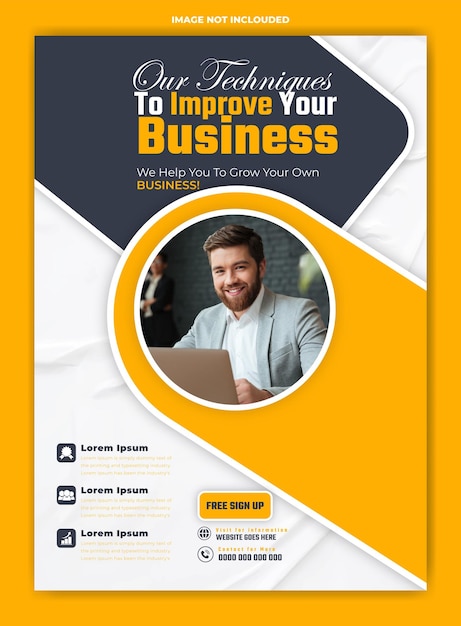 Design von Flyer-Vorlagen für digitales Marketing
