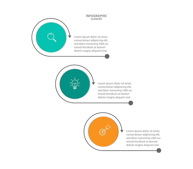 Vektor design von informationsgrafikvorlagen