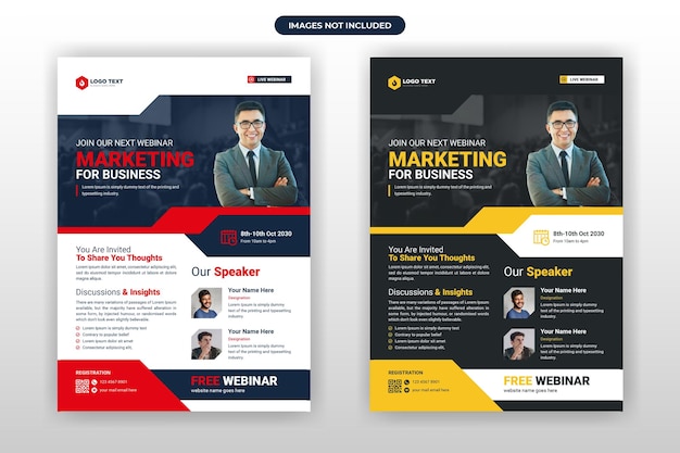 Design von Marketing-Business-Flyer-Vorlagen