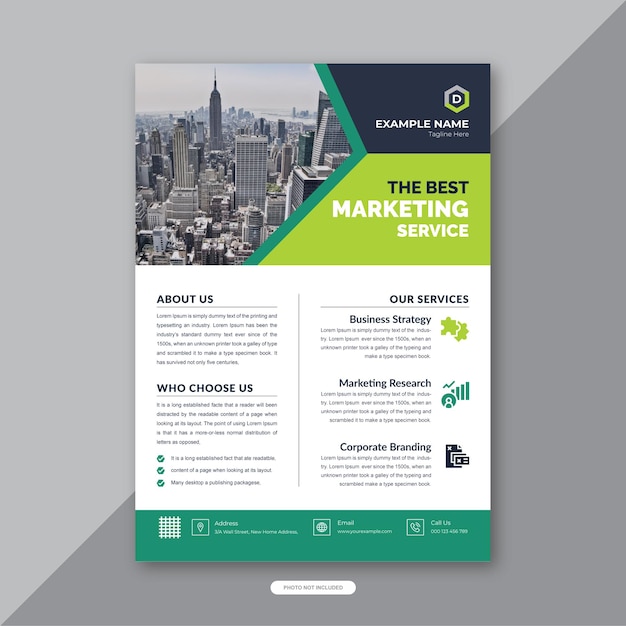 Design von marketing-flyer-vorlagen