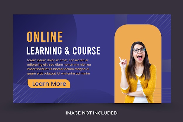 Design von Online-Web-Banner-Vorlagen
