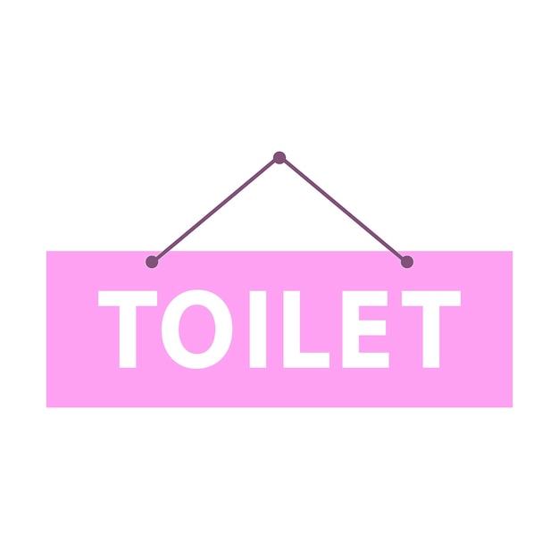 Design von toilettenvektorelementen