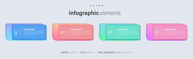 Design von Vektor-Infografik-Elementen