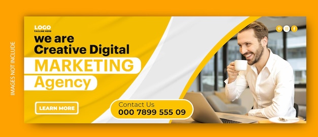 Design von Vorlagen für digitale Marketing-Cover