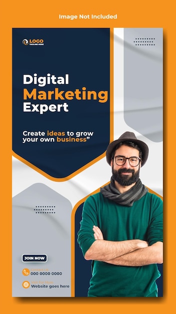 Design von Vorlagen für digitale Marketinggeschichten