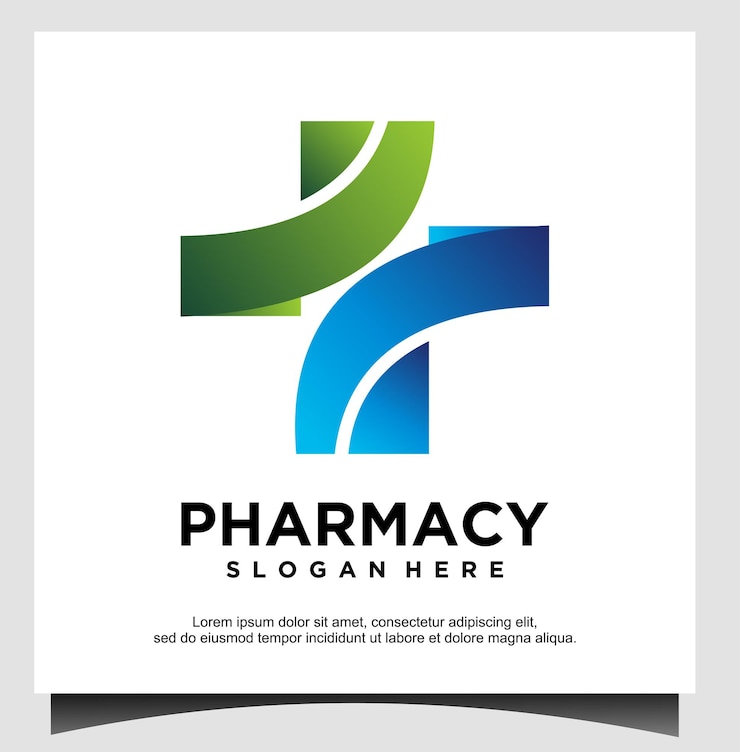 Design-Vorlage für das Apothekenkreuz-Logo