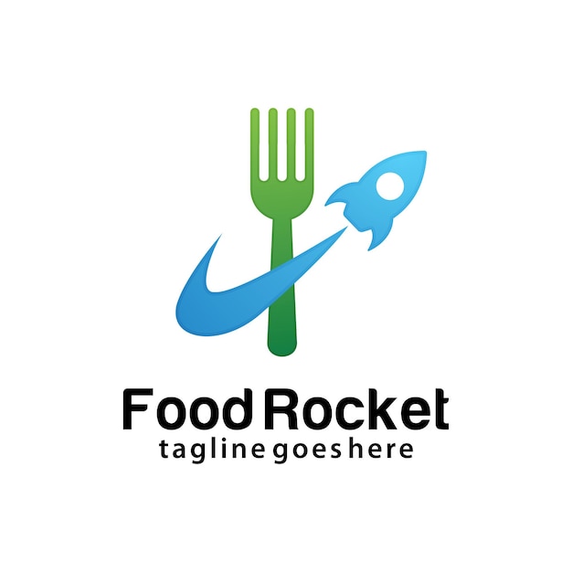 Design-vorlage für das food rocket-logo