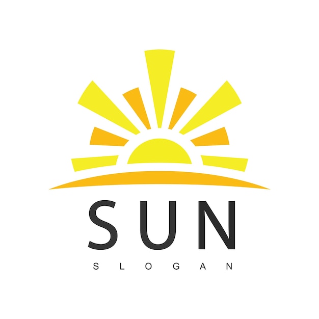 Design-vorlage für das logo der aufgehenden sonne