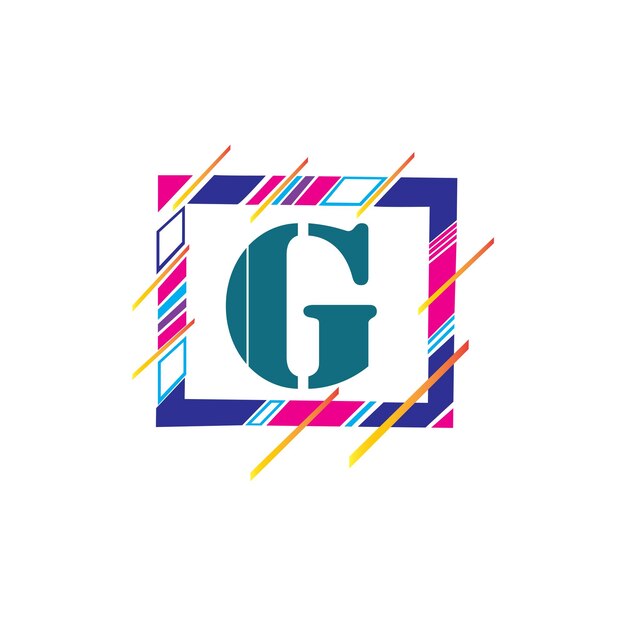 Design-vorlage für das logo des buchstaben g-symbols für ihre anwendung oder unternehmensidentität. professionelle logo-vorlage für das g-letter-logo für unternehmen