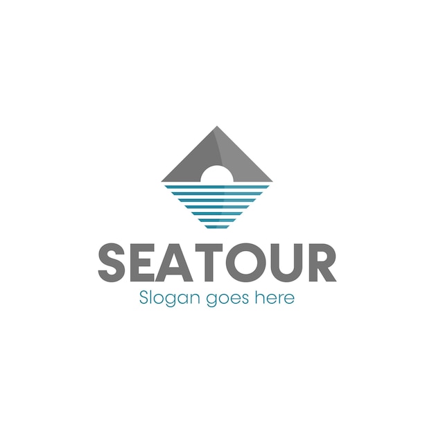 Design-Vorlage für das Sea Tour-Logo