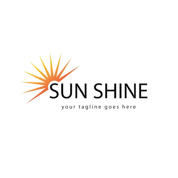 Design-vorlage für das sun shine-logo