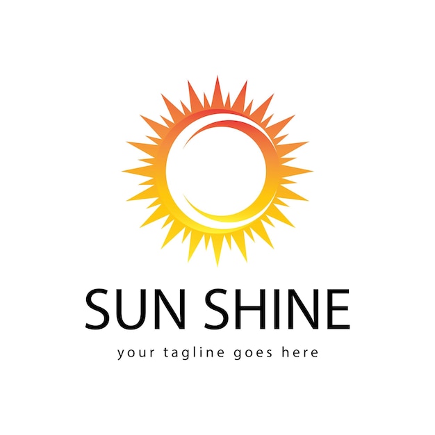 Design-vorlage für das sun shine-logo