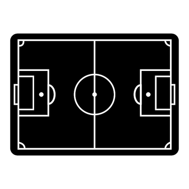 Vektor design-vorlage für fußballplatz-symbol-logo-vektor