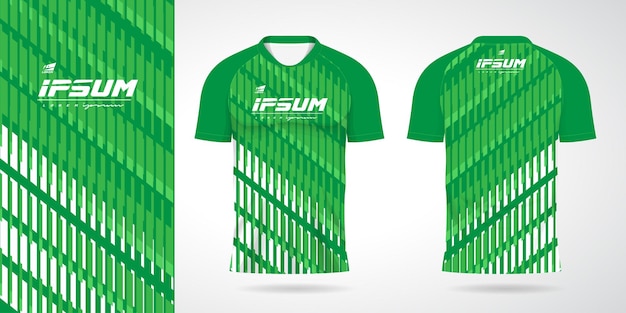 Design-Vorlage für grüne Trikot-Sportuniformen