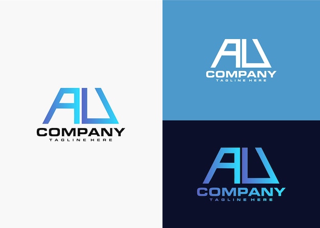 Design-vorlage für moderne monogramm-anfangs-av-logos
