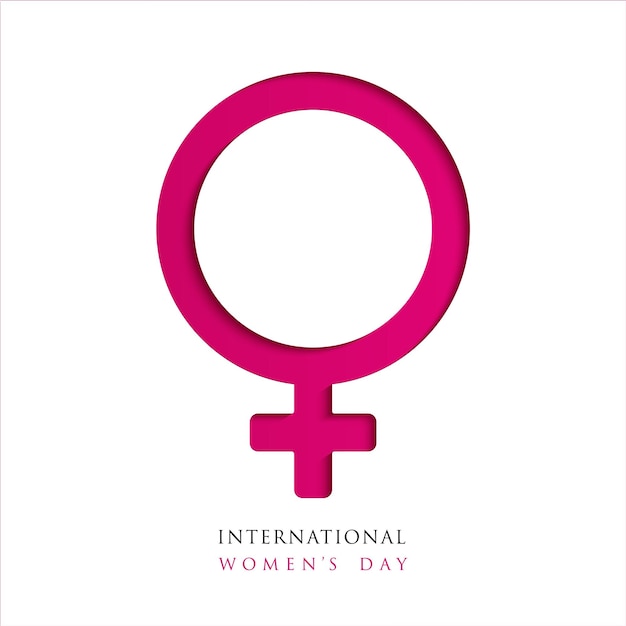 Design zum Frauentag am 8. März. Frauentagsvektor-Konzeptdesign für internationale Frauenfeiern.