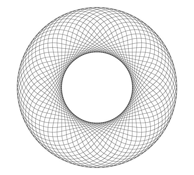 Designelemente Eleganter Rand des Rahmenkreises Abstraktes kreisförmiges Logoelement auf weißem Hintergrund isoliert Kreative Kunst Vektorillustration EPS 10 digital für die Förderung neuer Produkte